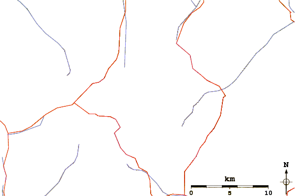 Roads and rivers around Ehrichspitze