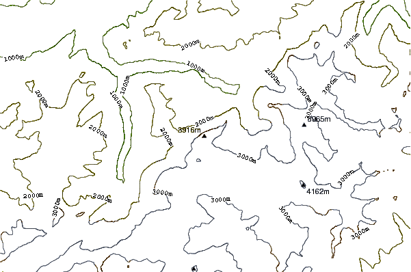 Mountain peaks around Eiger