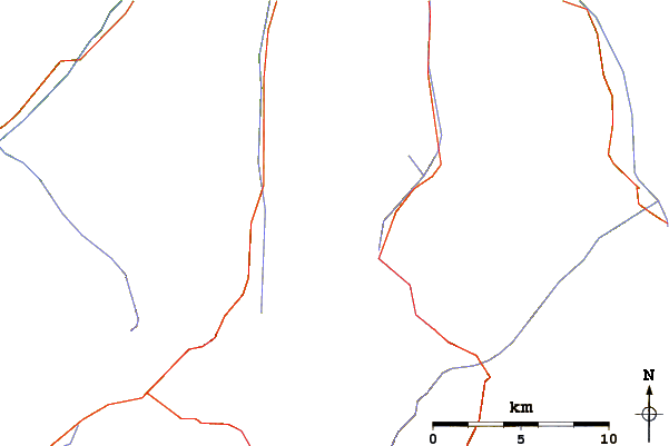 Roads and rivers around Eiskastenspitze