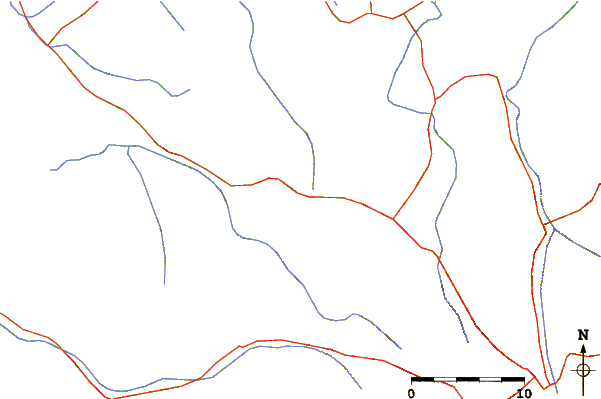 Roads and rivers around El Chichón