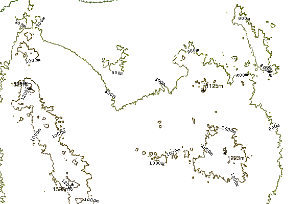 Mountain peaks around El Columpio