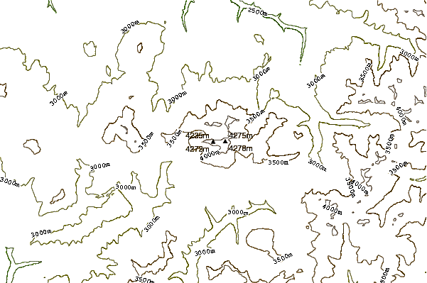 Mountain peaks around El Diente