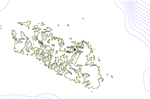 Mountain peaks around El Toro (Minorca)