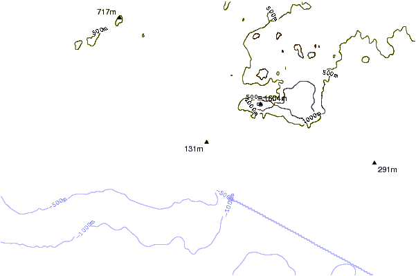 Mountain peaks around Eldfell