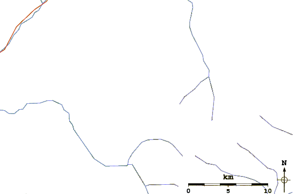 Roads and rivers around Eldorado Peak