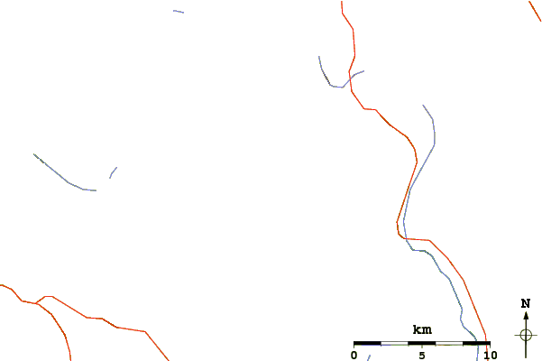 Roads and rivers around Elephant Mountain (Oxford County, Maine)