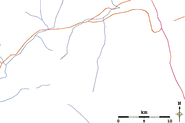 Roads and rivers around Elkhorn