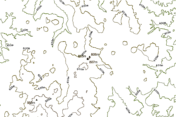 Mountain peaks around Ellenbogen