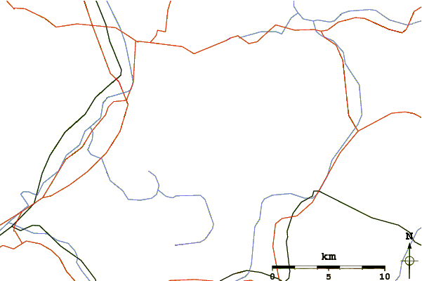 Roads and rivers around Ellmauer Halt