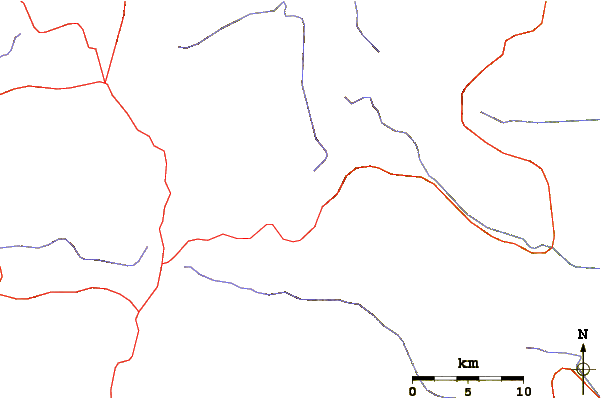 Roads and rivers around Emba Soira