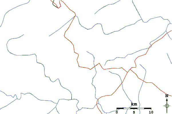 Roads and rivers around Emlembe