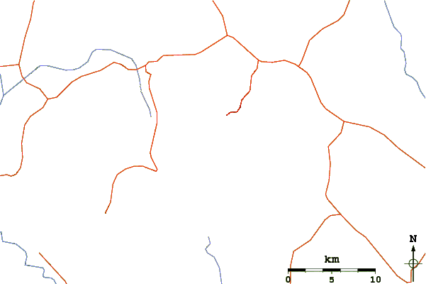 Roads and rivers around Emory Peak