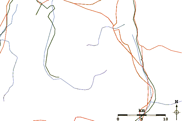 Roads and rivers around Engelberger Rotstock