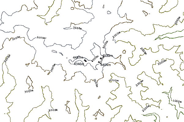 Mountain peaks around Entdeckungsfels