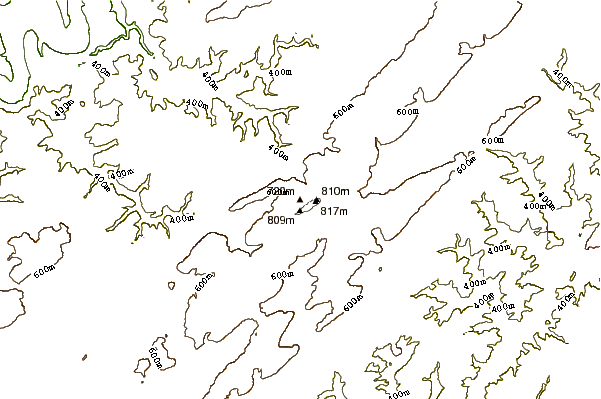 Mountain peaks around Erbeskopf