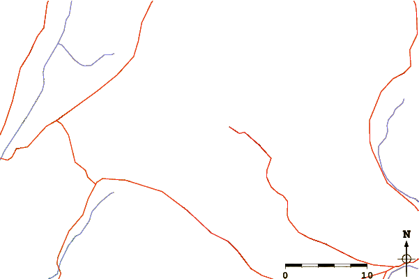 Roads and rivers around Escalante (El Apagado)