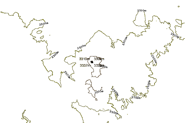 Mountain peaks around Escudilla Mountain