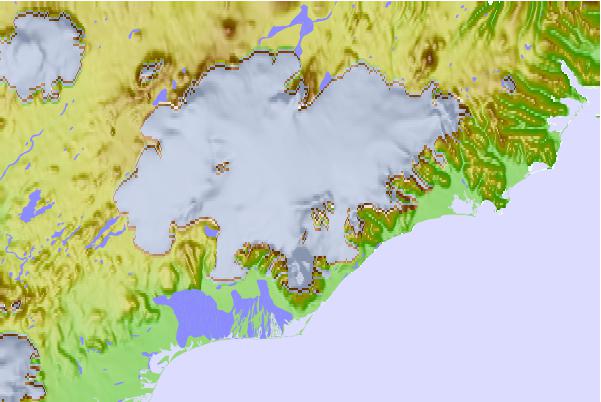 Surf breaks located close to Esjufjöll or Esjufjoll