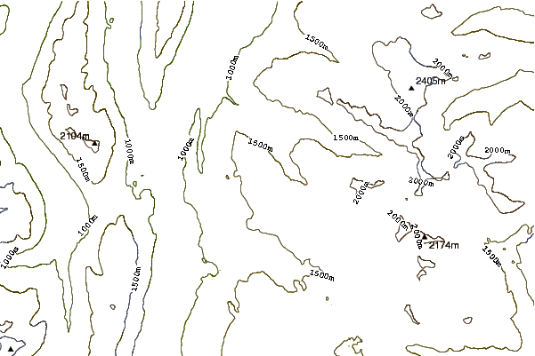 Mountain peaks around Exile Hill