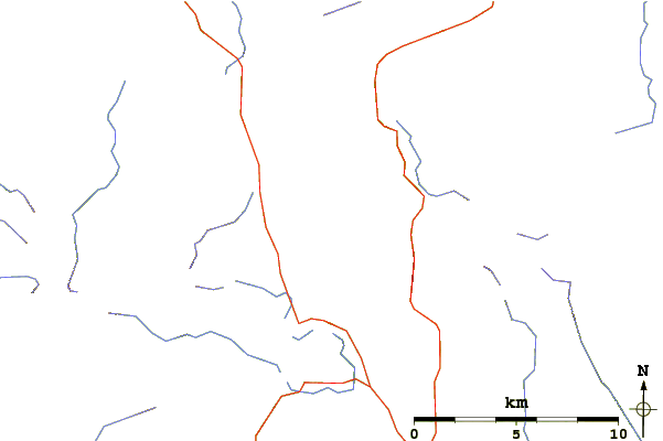 Roads and rivers around Fairfield