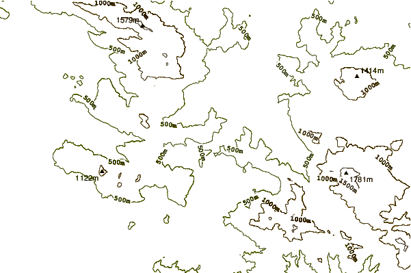 Mountain peaks around Faliesi