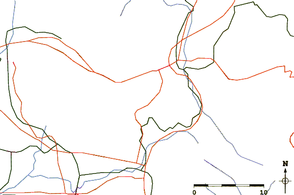 Roads and rivers around Faliesi