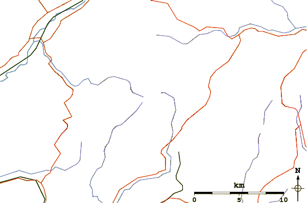 Roads and rivers around Fan Brycheiniog