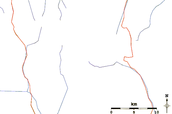 Roads and rivers around Fanatkogl