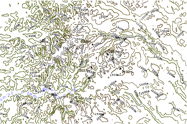 Mountain peaks around Fannaraki