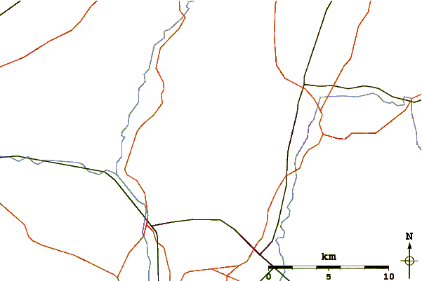 Roads and rivers around Farley Mount