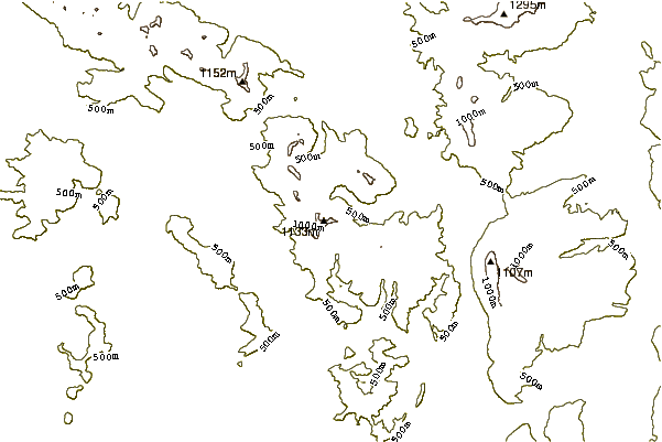 Mountain peaks around Federation Peak