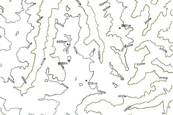 Mountain peaks around Felskinn