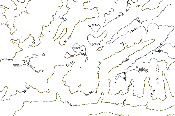 Mountain peaks around Ferdenrothorn