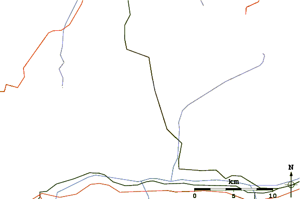 Roads and rivers around Ferdenrothorn