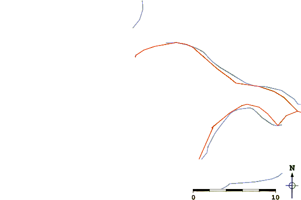 Roads and rivers around Festubert Mountain