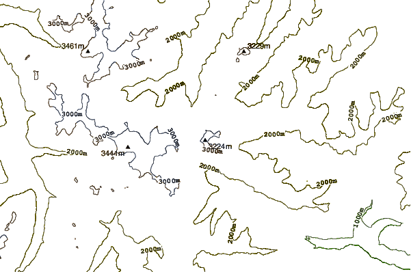 Mountain peaks around Feuerstein (Stubai Alps)