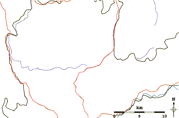 Roads and rivers around Fichtelberg