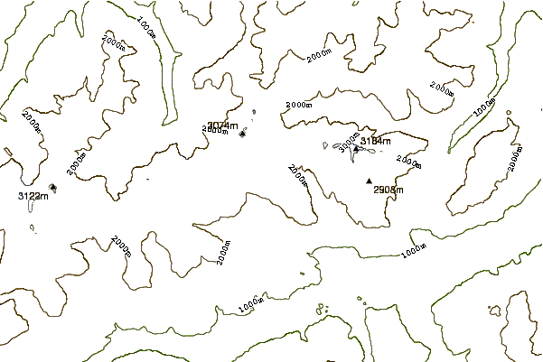 Mountain peaks around Fil de Cassons