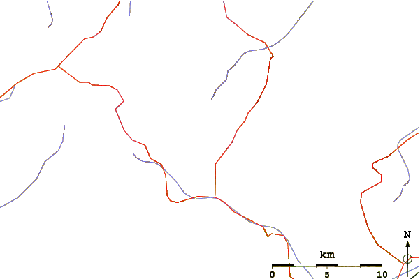 Roads and rivers around Finailspitze