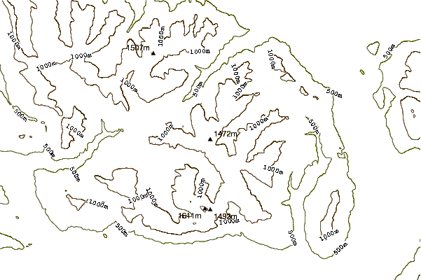 Mountain peaks around Finney Peak