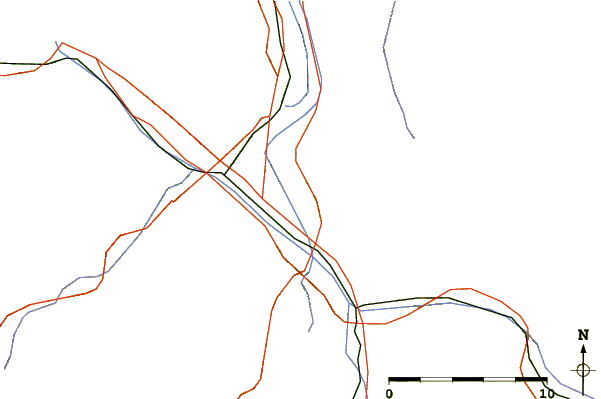 Roads and rivers around Fläscherberg