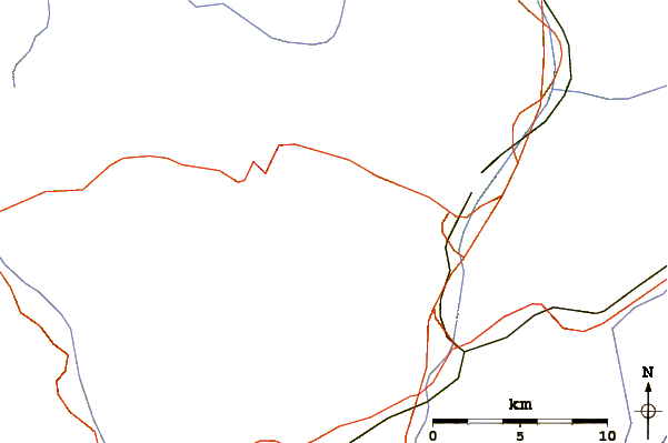 Roads and rivers around Fleckistock