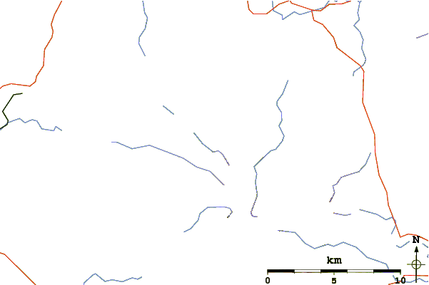 Roads and rivers around Fleetwith Pike