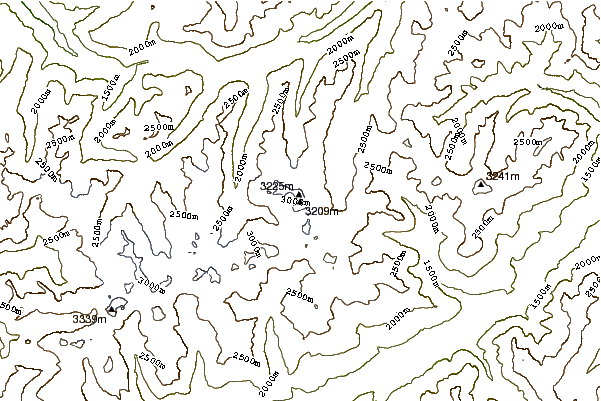 Mountain peaks around Fluchthorn