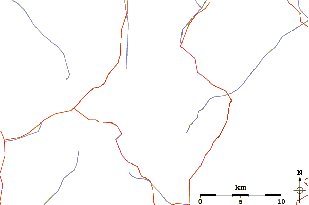 Roads and rivers around Fluchtkogel