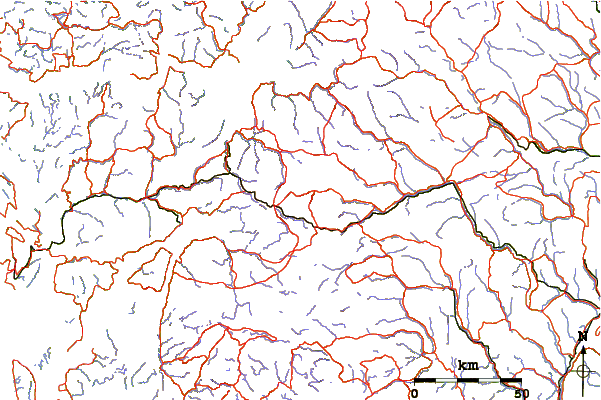 Roads and rivers around Folarskardnuten