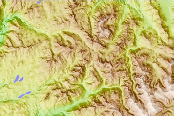 Surf breaks located close to Folger Peak