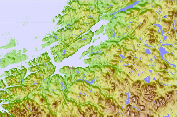 Surf breaks located close to Forbordsfjellet