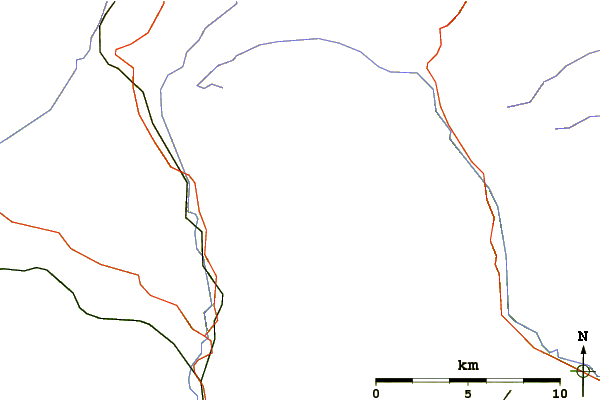 Roads and rivers around Fountains Fell