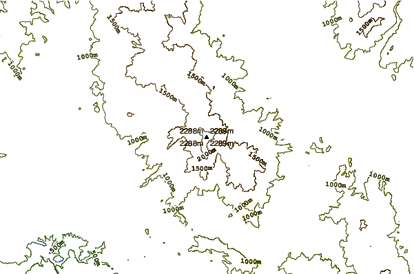 Mountain peaks around Four Peaks